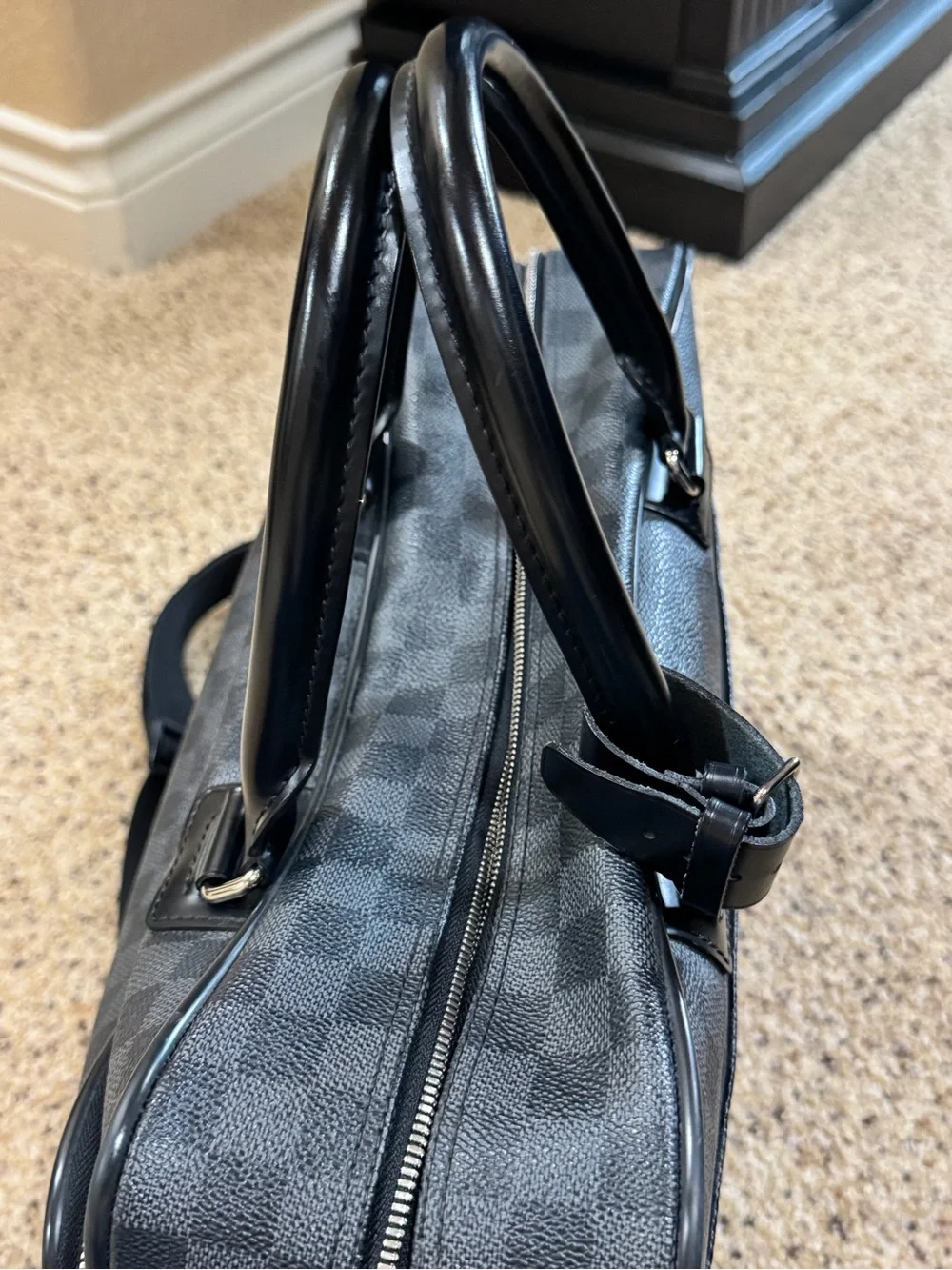 Louis Vuitton Damier Graphite Black ICare travel bag